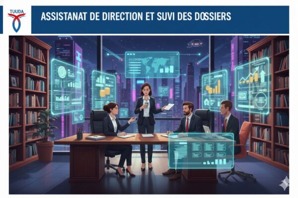 Illustration du module Assistanat de direction et suivi des dossiers