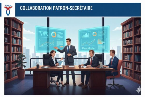 Illustration du module Collaboration Patron-Secrétaire